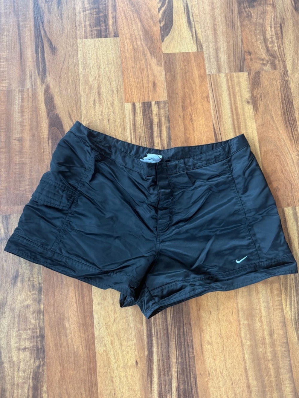 Nike Women’s Black Athletic Shorts Velcro strap front